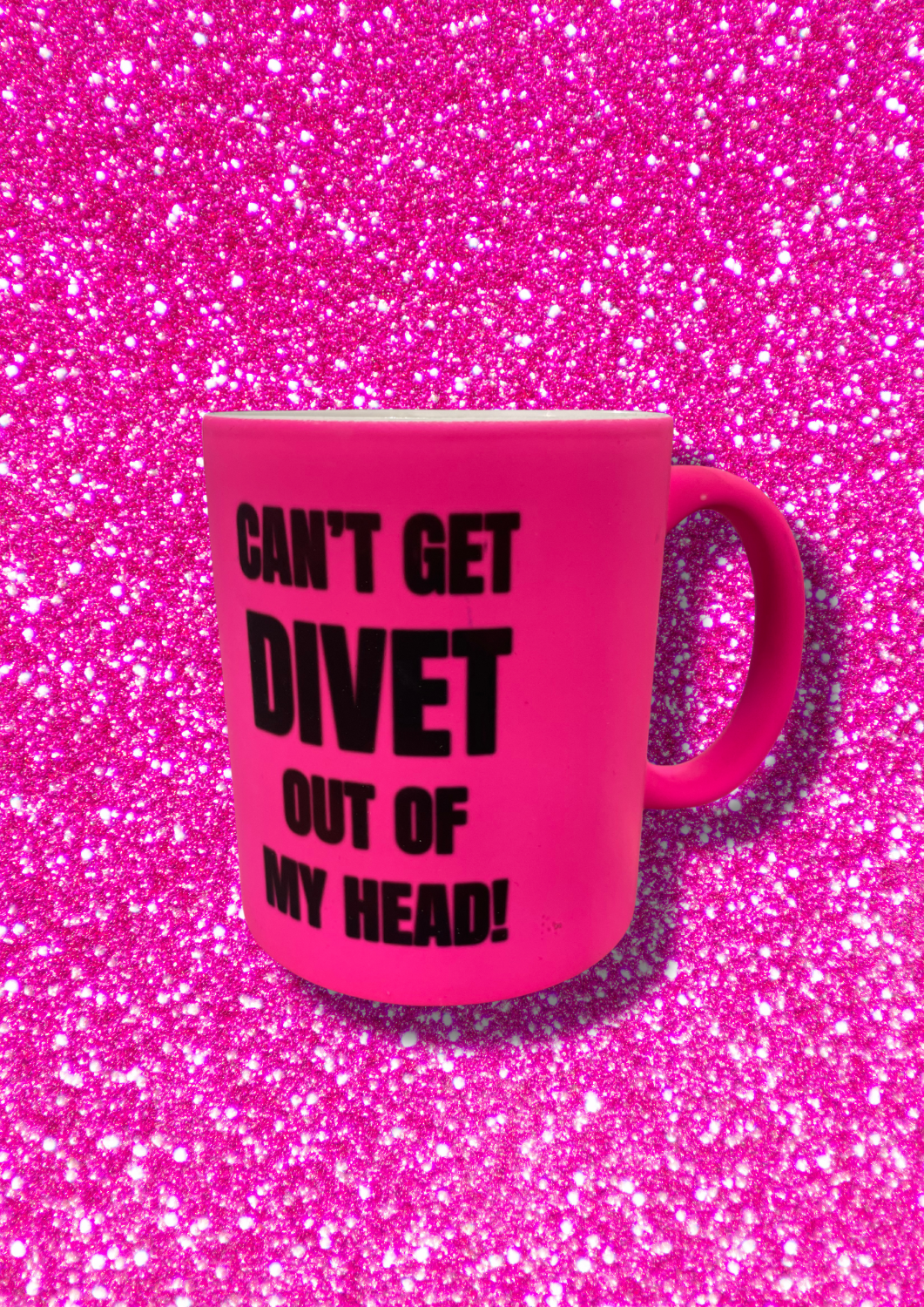 Divet Show Can't get Divet out of my head -kahvikuppi