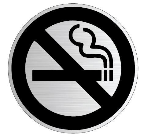Ei tupakointia -kilpi pyöreä/No smoking sign round