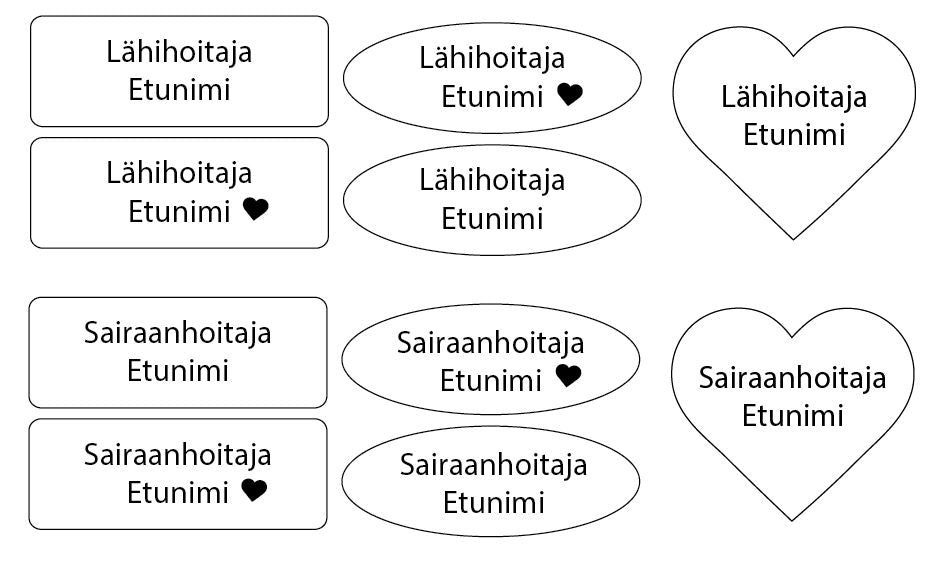 Nimineulat lähihoitaja/sairaanhoitaja