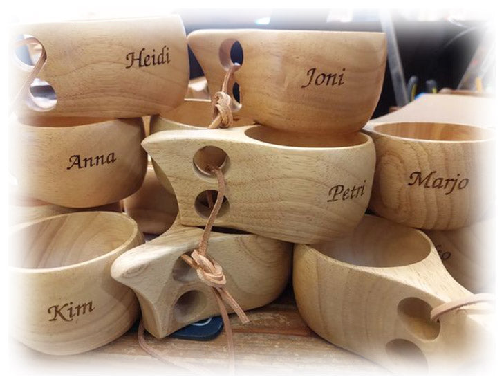 Kuksa kaiverrettuna
