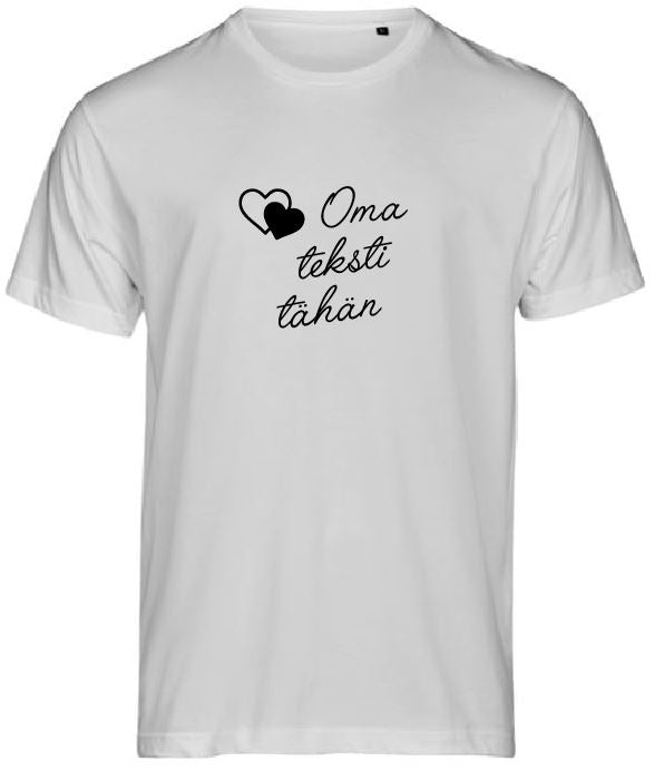 T-paita (unisex) omalla painatuksella