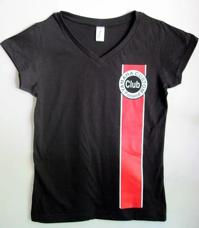 T-paita, musta naisten, V-aukko YCCF
