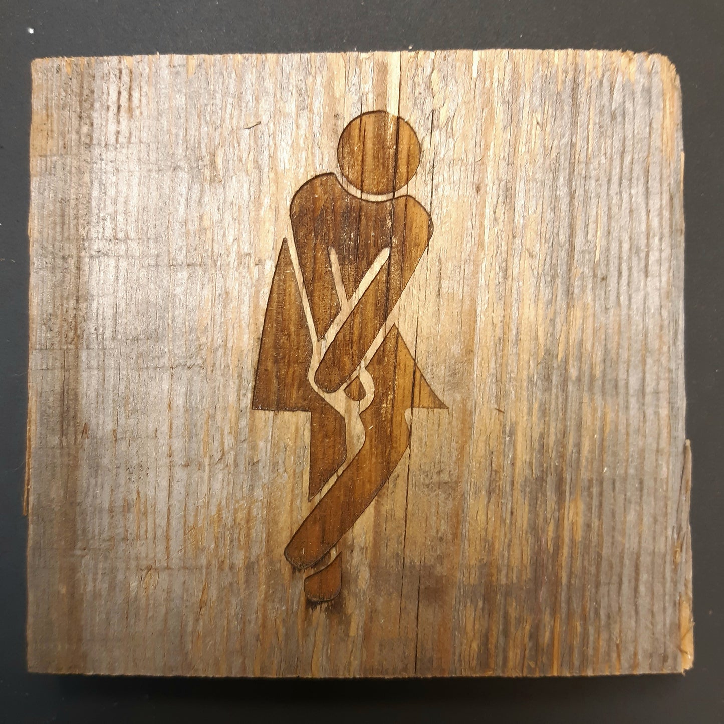 WC kyltti vanhaa lankkua, 3 erilaista