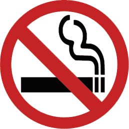 Ei tupakointia -tarra/No smoking sticker