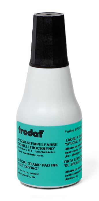 Trodat Farbe 7021, nopeasti kuivuva leimasinmuste, 25 ml