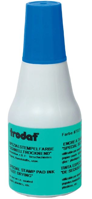 Trodat Farbe 7021, nopeasti kuivuva leimasinmuste, 25 ml