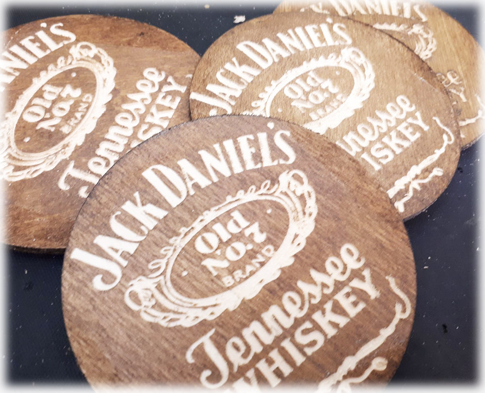 Lasinaluset 4 kpl omalla tekstillä