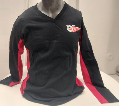 Naisten pitkähihainen t-paita V-aukko YCCF