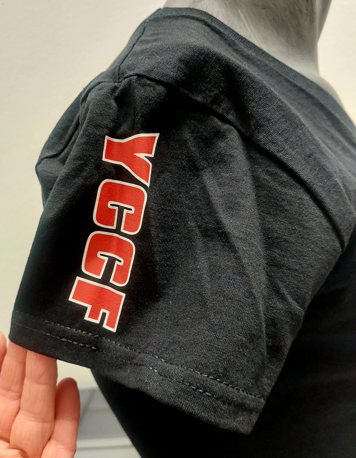 T-paita, valkoinen naisten, V-aukko YCCF