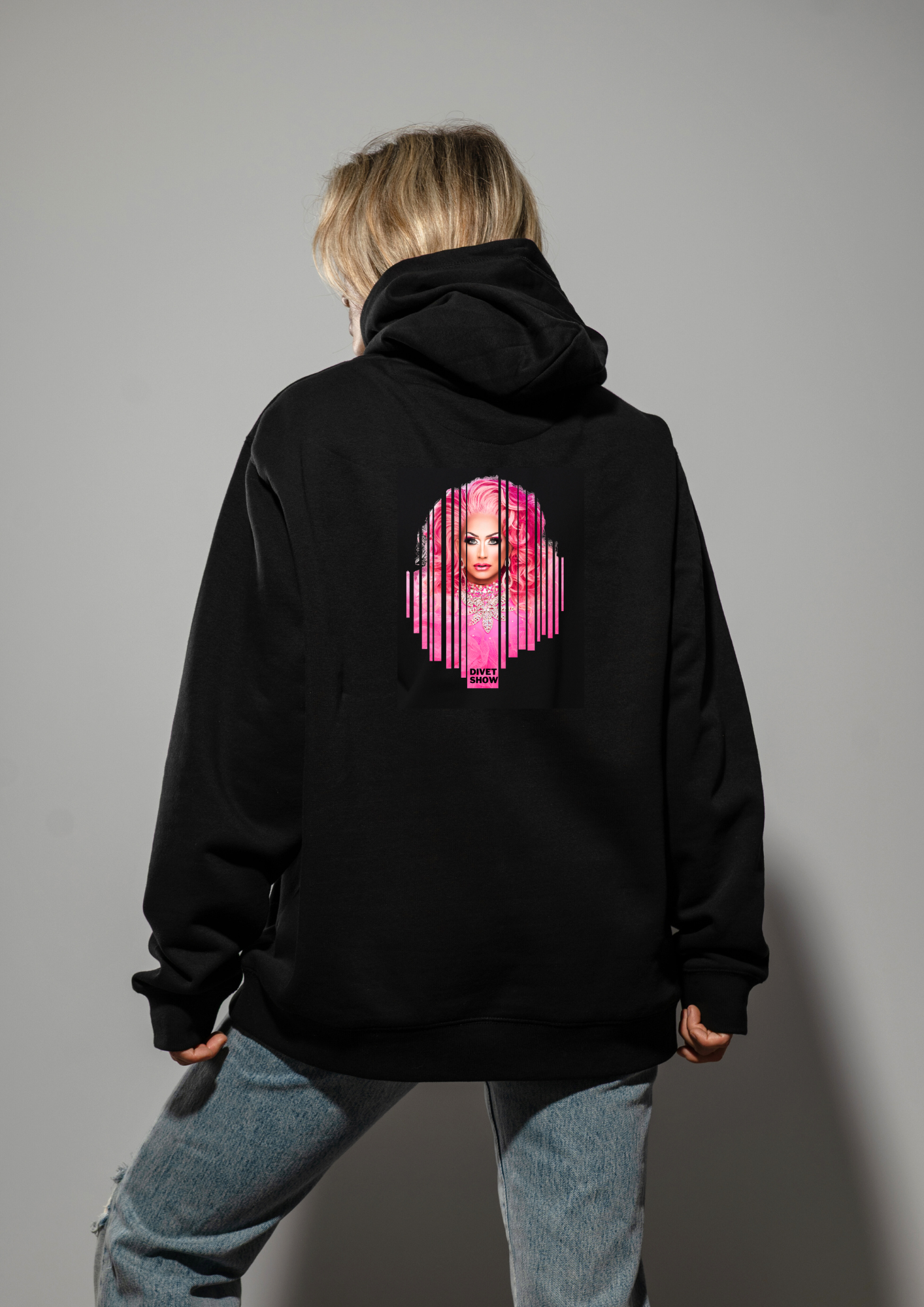 Divet Show Pink Diva -huppari vetoketjulla