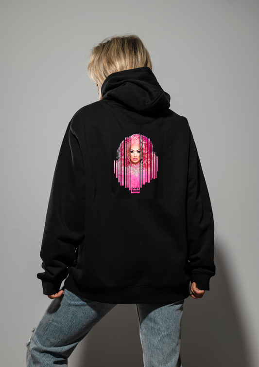 Divet Show Pink Diva -huppari vetoketjulla