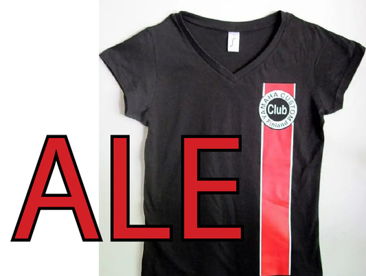 T-paita, musta naisten, V-aukko YCCF