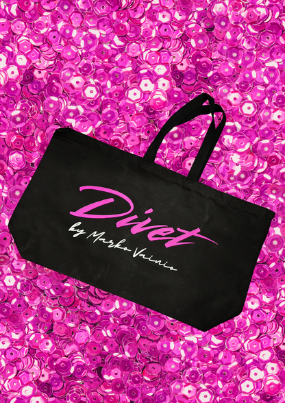 Divet Show Iso olkalaukku GLITTER