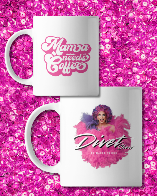 Divet Show Pink Feather -muki