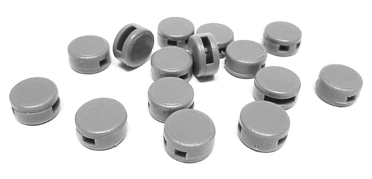 Plommi 9 mm muovi harmaa